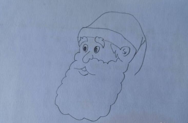 如何画圣诞老人简笔画