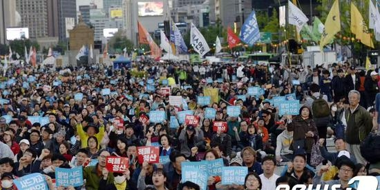韩国绝食抗议萨德:美国是主子 民众如猪狗(图)