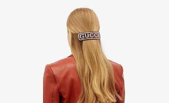 水晶发饰 复古发饰回潮：Gucci推出全新水晶镶嵌Logo发饰系列