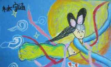嫦娥图片 儿童画中秋节的嫦娥图片大全