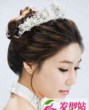 新娘韩式发型图片 韩式新娘盘发 做最美丽的自己