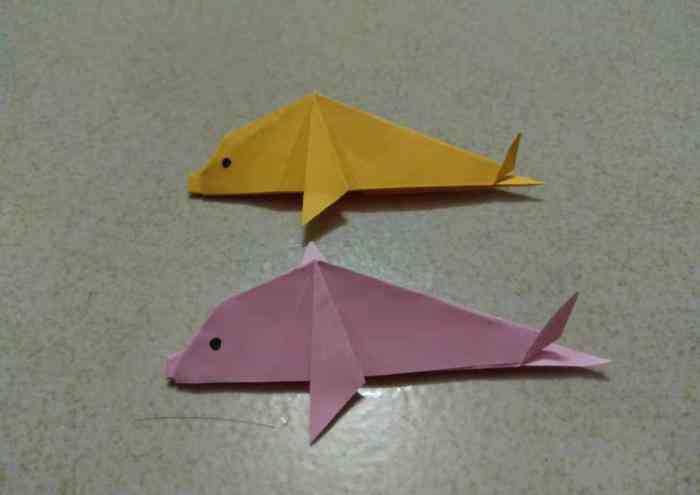 儿童手工简单 儿童简单手工小海豚折纸，一看就会