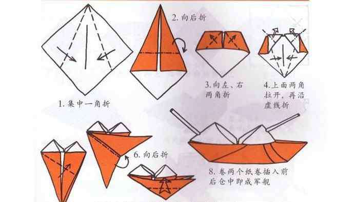 军舰怎么折 如何折纸军舰