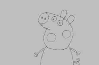 简笔画猪的画法 小猪佩奇简笔画画法